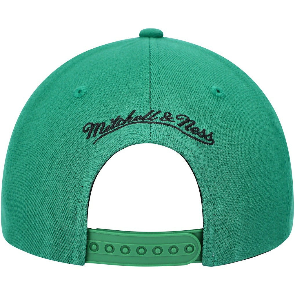 Boston Celtics MVP Team Two-Tone 2.0 Stretch-Snapback Hat - Kelly Green/Black | Mitchell & Ness on sale