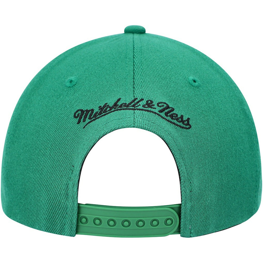Boston Celtics MVP Team Two-Tone 2.0 Stretch-Snapback Hat - Kelly Green/Black | Mitchell & Ness on sale