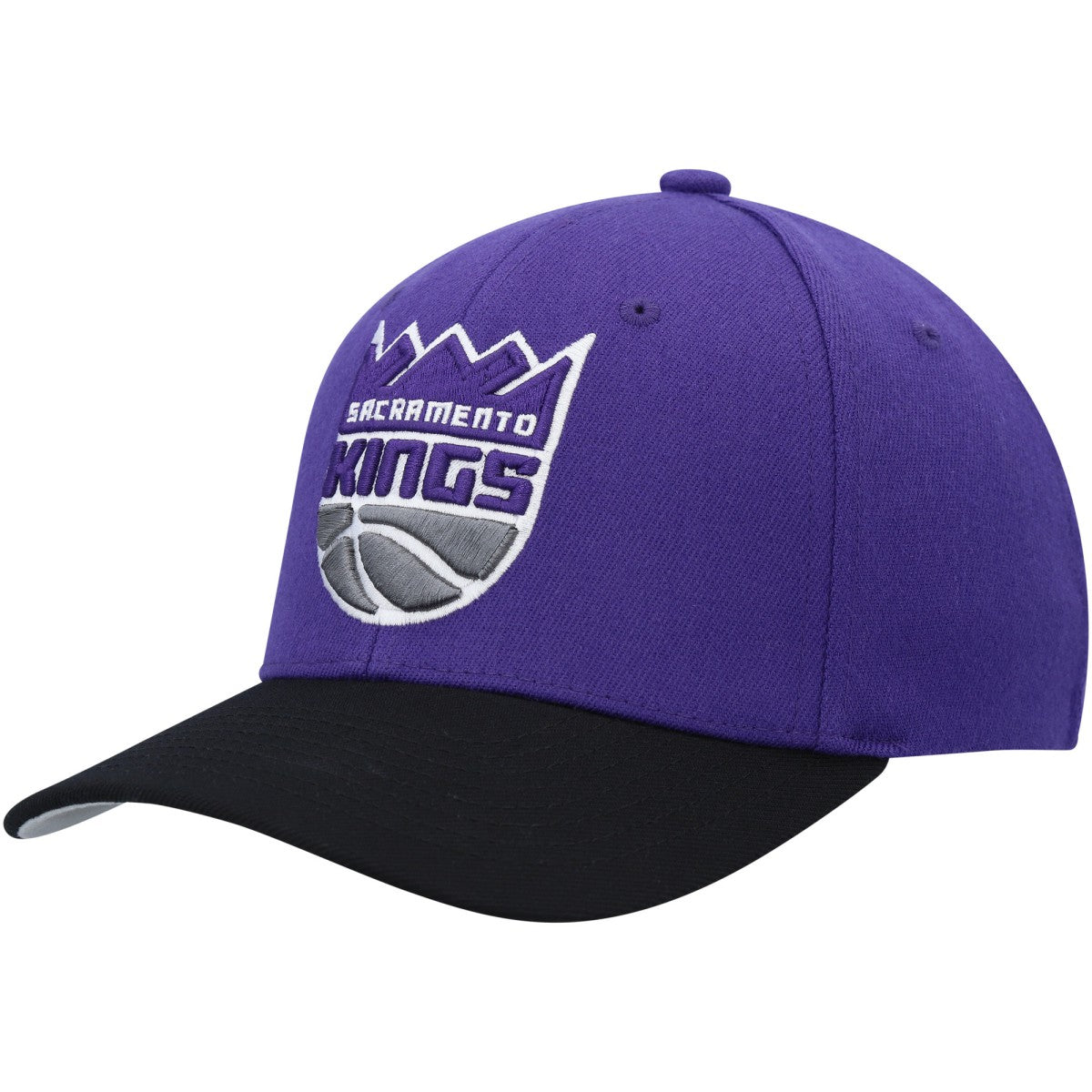 Sacramento Kings MVP Team Two-Tone 2.0 Stretch-Snapback Hat - Purple/Black | Mitchell & Ness for sale
