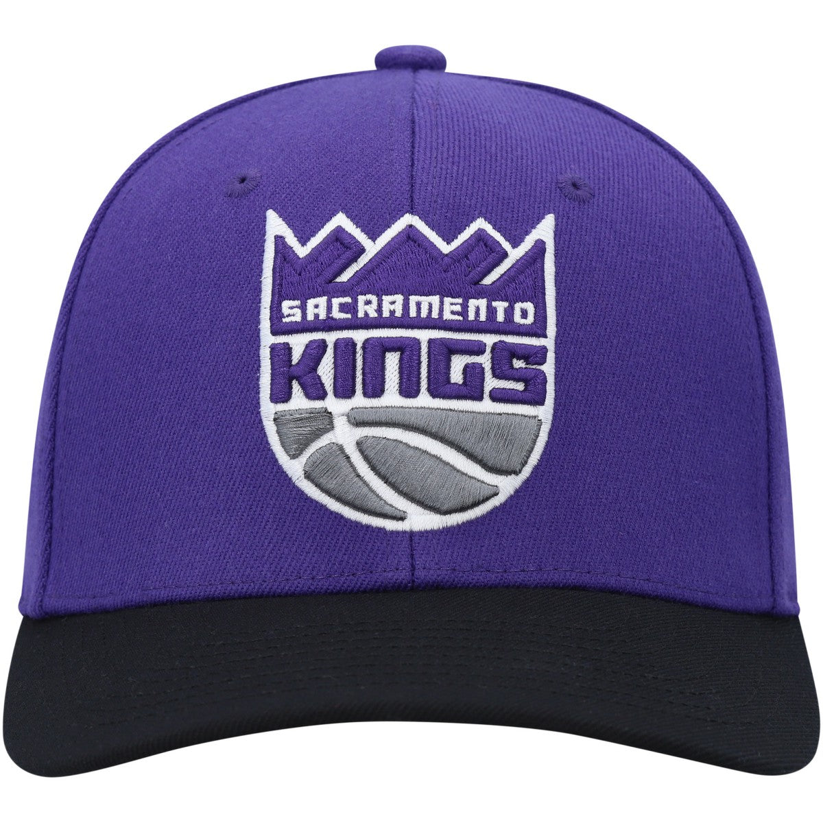 Sacramento Kings MVP Team Two-Tone 2.0 Stretch-Snapback Hat - Purple/Black | Mitchell & Ness for sale