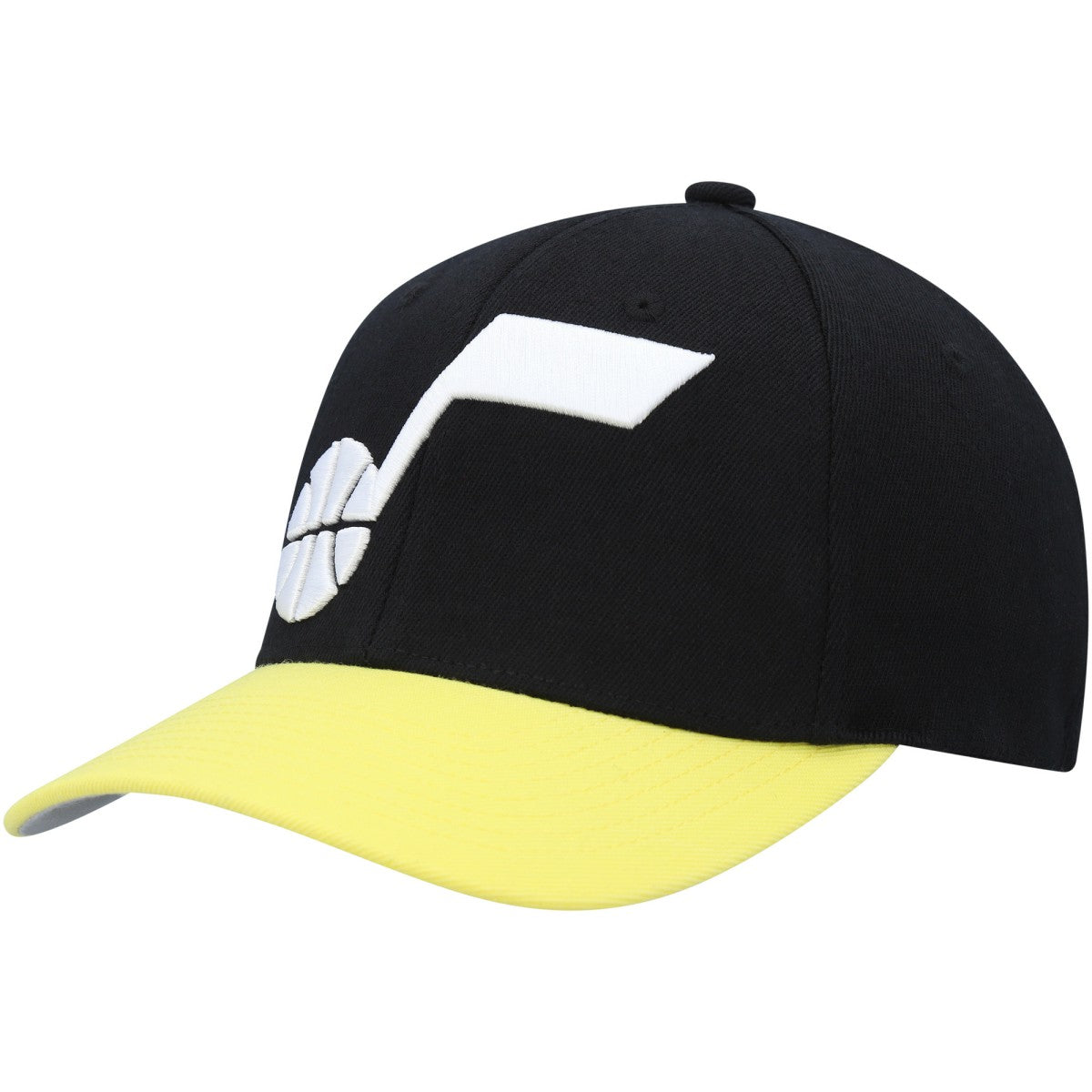 Utah Jazz MVP Team Two-Tone 2.0 Stretch-Snapback Hat - Black/Gold | Mitchell & Ness discount