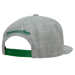 Boston Celtics Hardwood Classics 2.0 Snapback Hat - Heather Gray | Mitchell & Ness discount