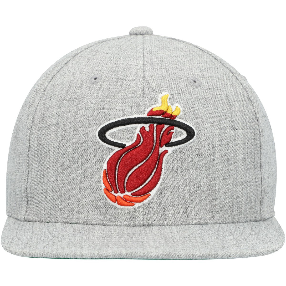 Miami Heat Hardwood Classics 2.0 Snapback Hat - Heather Gray | Mitchell & Ness shop