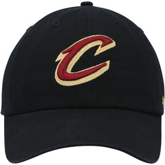 Cleveland Cavaliers '47 Core Logo Clean Up Adjustable Hat sale - Black | 47 brand for sale