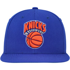New York Knicks Hardwood Classics MVP Team Ground 2.0 Fitted Hat - Blue | Mitchell & Ness on sale