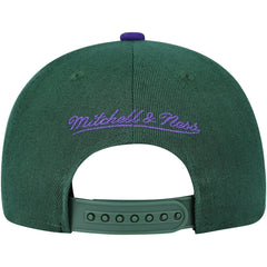 Milwaukee Bucks Youth Two-Tone Snapback Hat - Hunter Green/Purple | Mitchell & Ness sale