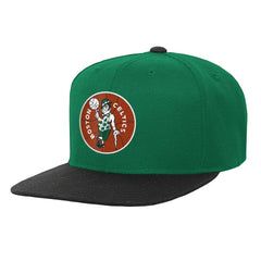 Boston Celtics Youth Two-Tone Snapback Hat - Kelly Green/Black | Mitchell & Ness discount