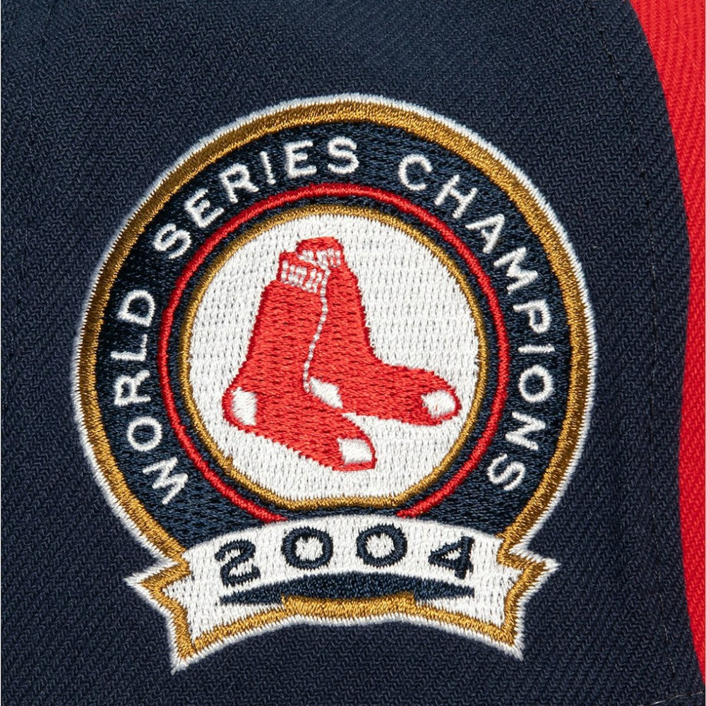 Boston Red Sox Bases Loaded Fitted Hat - Red/ | Mitchell & Ness