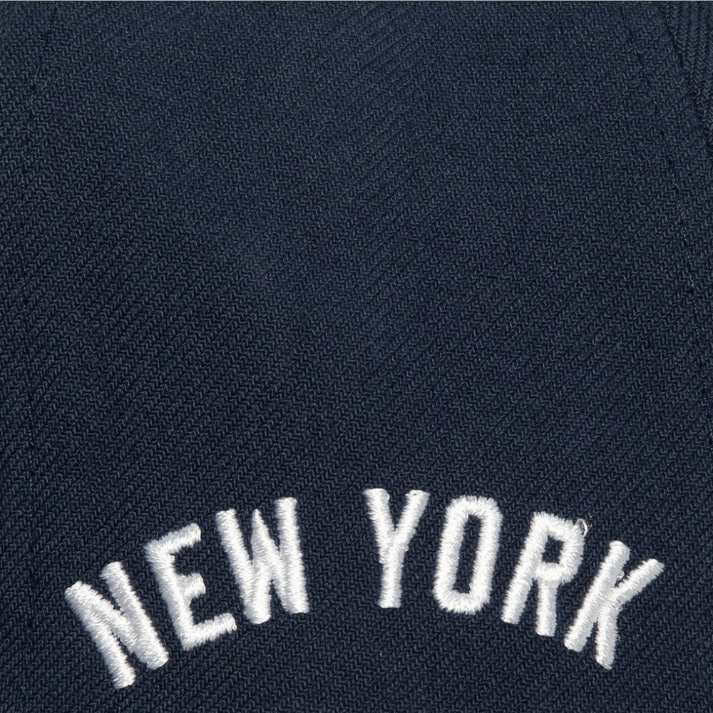 New York Yankees Bases Loaded Fitted Hat - Navy/Gray | Mitchell & Ness