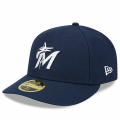 Miami Marlins Oceanside Low Profile 59FIFTY Fitted Hat - Navy | New Era