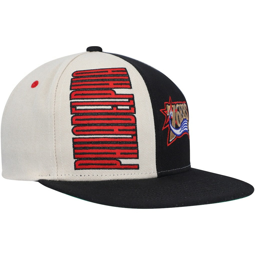 Philadelphia 76ers Hardwood Classics Pop Snapback Hat - Cream | Mitchell & Ness online