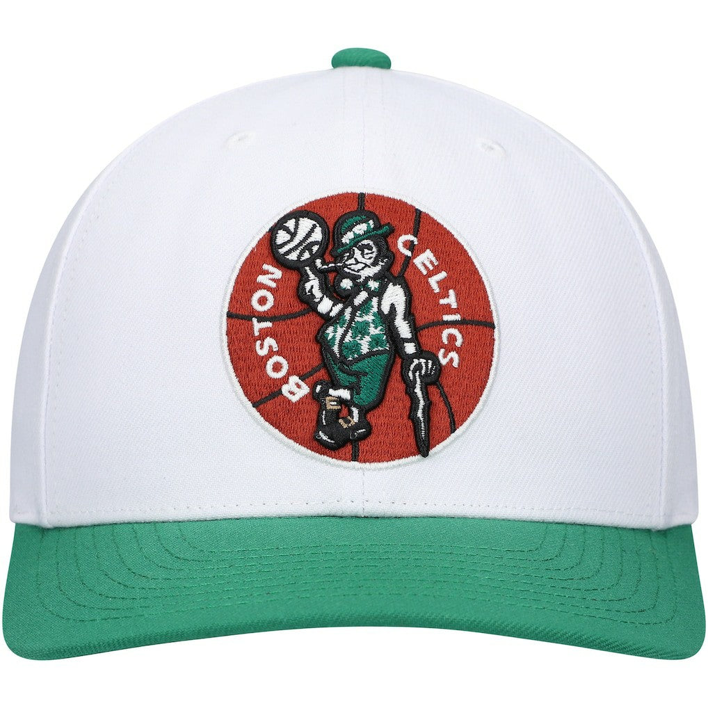 Boston Celtics Hardwood Classics Core 2-Tone 2.0 Pro Snapback Hat - White/Green | Mitchell & Ness shop