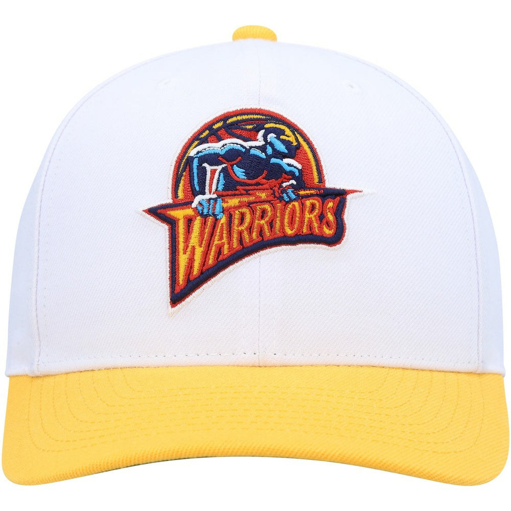 Golden State Warriors Hardwood Classics Core 2-Tone 2.0 Pro Snapback Hat sale - White/Gold | Mitchell & Ness shop