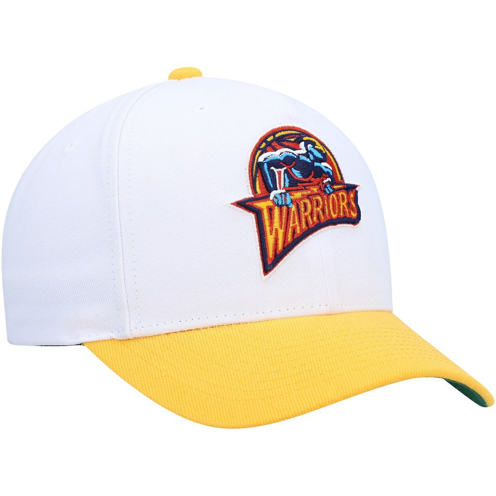 Golden State Warriors Hardwood Classics Core 2-Tone 2.0 Pro Snapback Hat sale - White/Gold | Mitchell & Ness shop