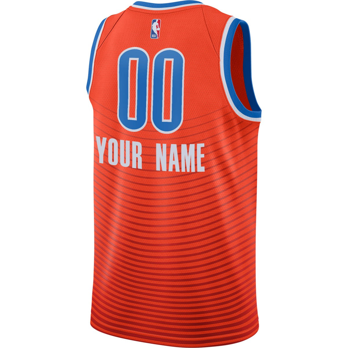 Oklahoma City Thunder Jordan Brand Swingman Custom Jersey - Statement Edition - Orange cheap