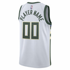 Milwaukee Bucks 2020/21 Swingman Custom Jersey - Association Edition - White | Nike shop