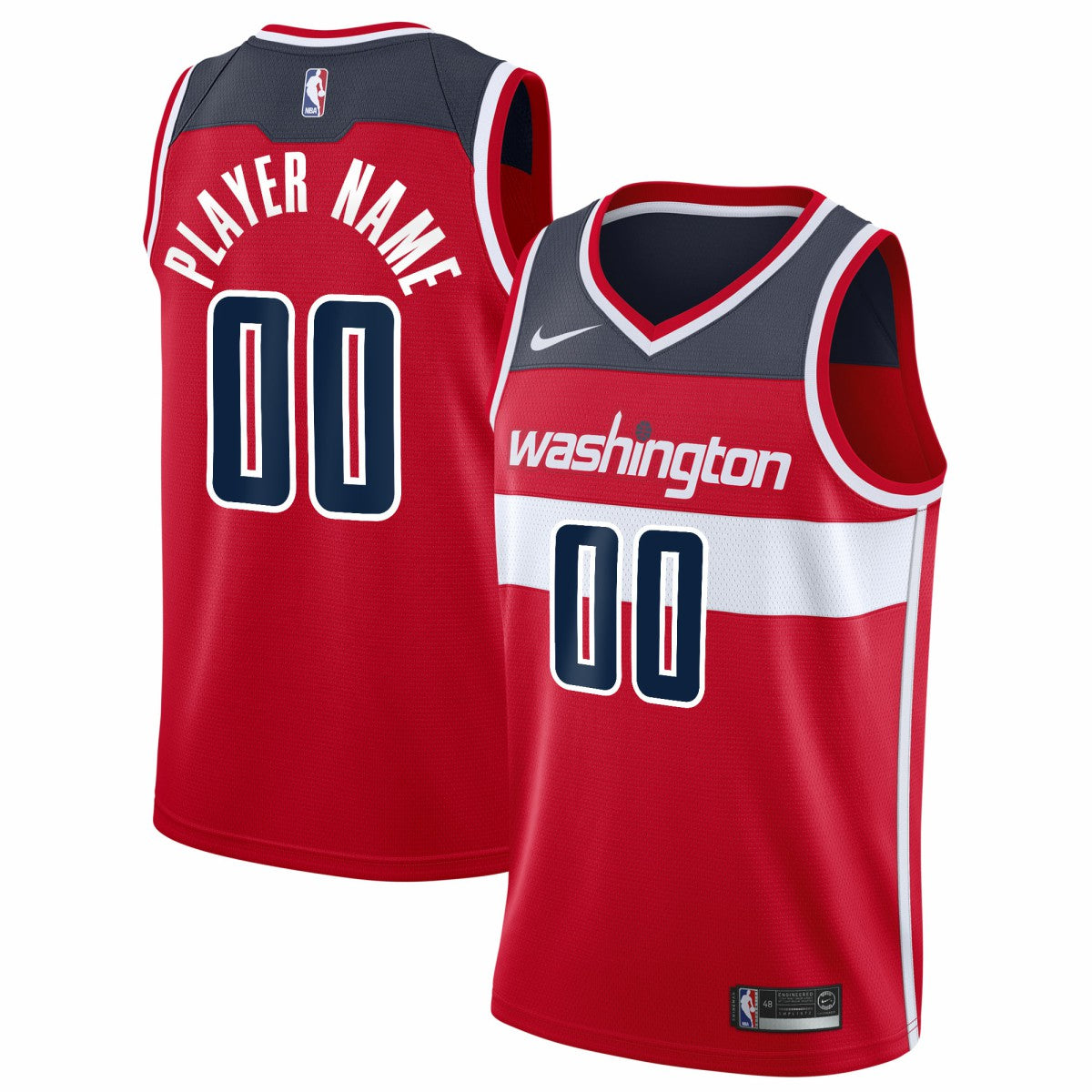Washington Wizards 2020/21 Swingman Custom Jersey - Icon Edition - Red | Nike cheap