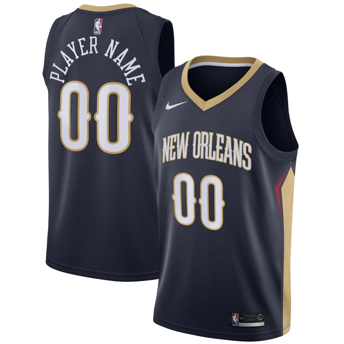 New Orleans Pelicans Swingman Custom Jersey Navy - Icon Edition | Nike outlet