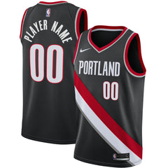 Portland Trail Blazers Swingman Custom Jersey Black - Icon Edition | Nike sale