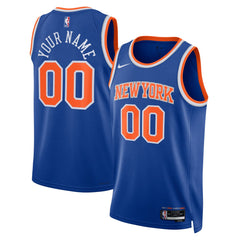 New York Knicks Unisex Swingman Custom Jersey Blue - Icon Edition | Nike outlet