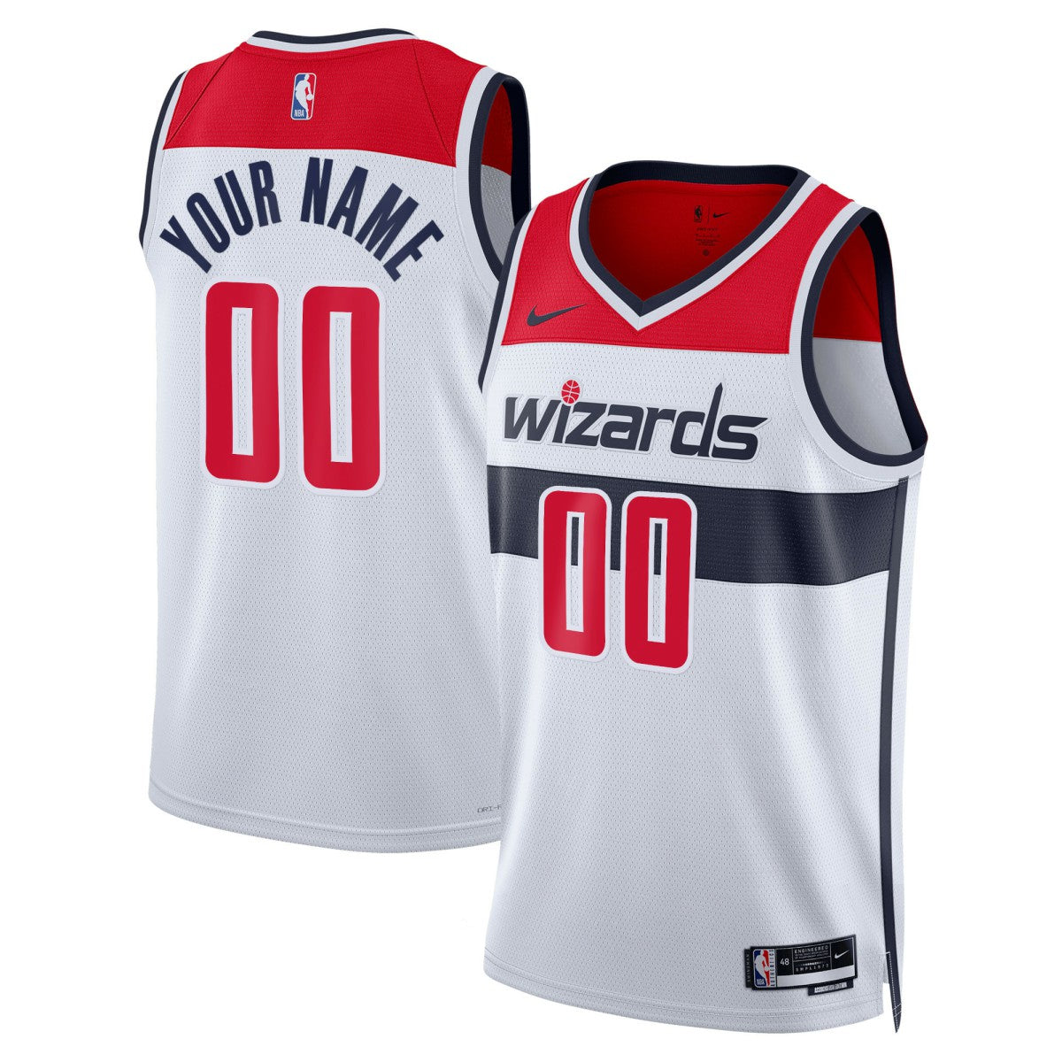 Washington Wizards Unisex Swingman Custom Jersey White - Association Edition | Nike outlet