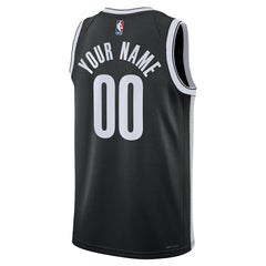 Brooklyn Nets Unisex Swingman Custom Jersey Black - Icon Edition | Nike outlet
