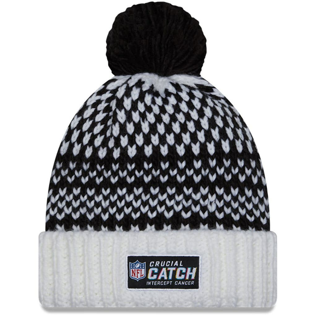 NFL New Orleans Saints Women's 2023 NFL Crucial Catch Cuffed Pom Knit Hat