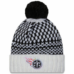 NFL Tennessee Titans Women's 2023 NFL Crucial Catch Cuffed Pom Knit Hat