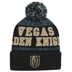 Vegas Golden Knights Youth Puck Cuffed Knit Hat with Pom
