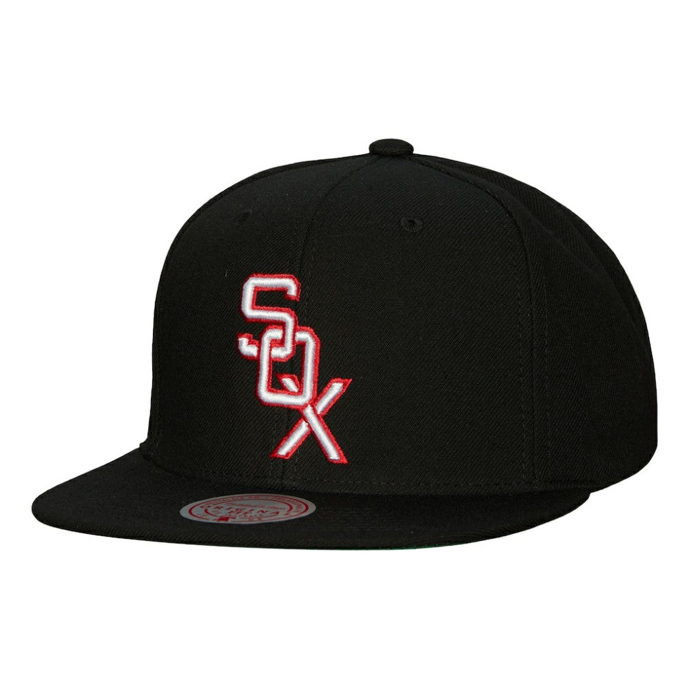 Chicago White Sox Cooperstown Collection Snapback Hat - Black | Mitchell & Ness