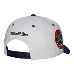 Houston Astros Cooperstown Collection Pro Crown Snapback Hat - White | Mitchell & Ness