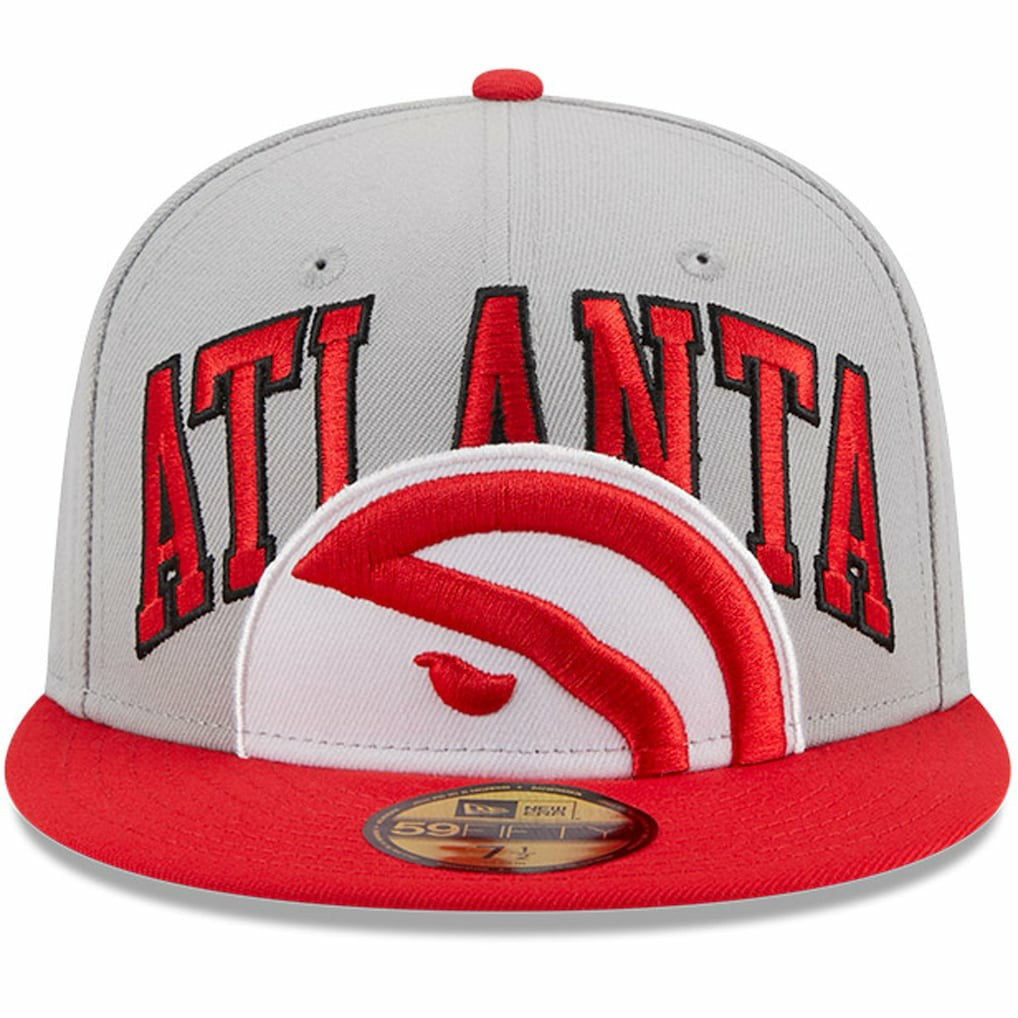 Atlanta Hawks Tip-Off Two-Tone 59FIFTY Fitted Hat - Gray/Red | New Era outlet
