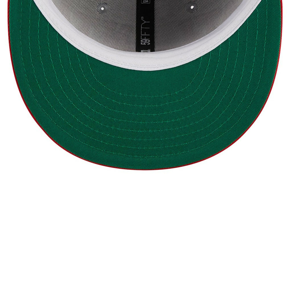 Atlanta Hawks Tip-Off Two-Tone 59FIFTY Fitted Hat - Gray/Red | New Era outlet