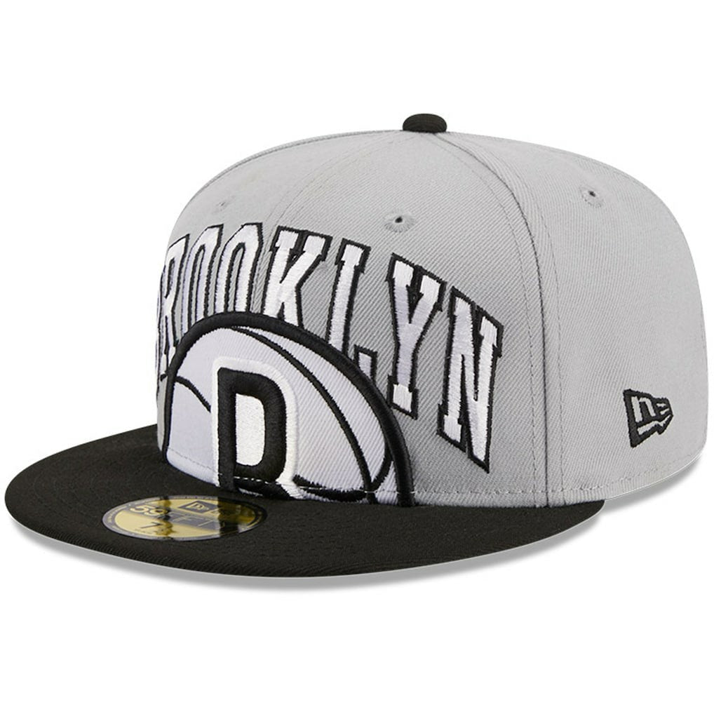 Brooklyn Nets Tip-Off Two-Tone 59FIFTY Fitted Hat - Gray/Black | New Era discount