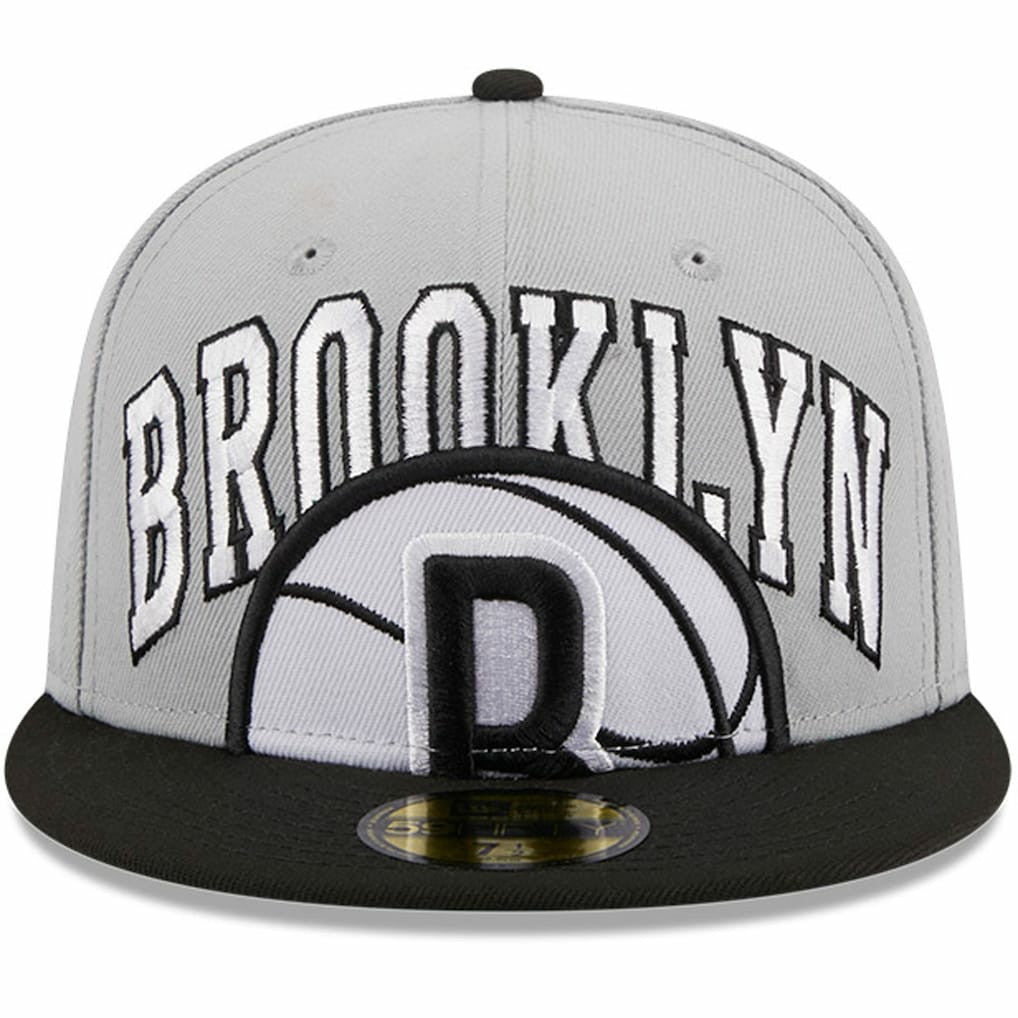 Brooklyn Nets Tip-Off Two-Tone 59FIFTY Fitted Hat - Gray/Black | New Era discount
