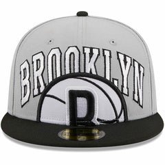Brooklyn Nets Tip-Off Two-Tone 59FIFTY Fitted Hat - Gray/Black | New Era discount