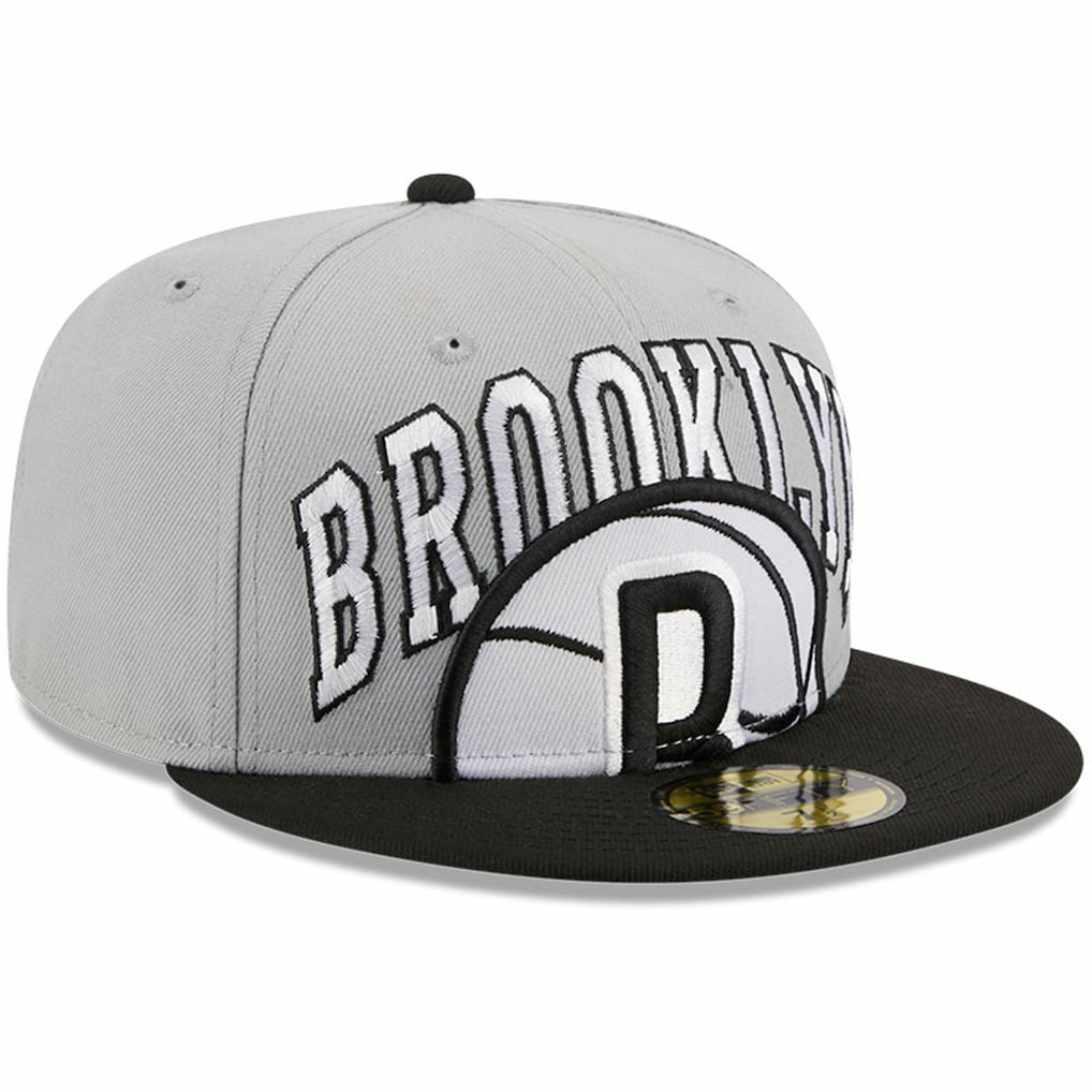 Brooklyn Nets Tip-Off Two-Tone 59FIFTY Fitted Hat - Gray/Black | New Era discount