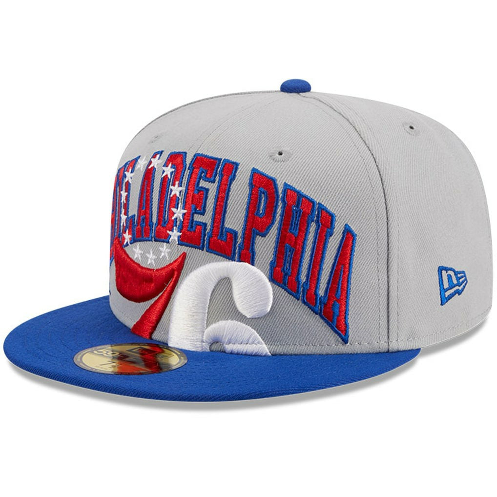 Philadelphia 76ers Tip-Off Two-Tone 59FIFTY Fitted Hat - Gray/Royal | New Era for sale