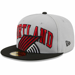 Portland Trail Blazers Tip-Off Two-Tone 59FIFTY Fitted Hat - Gray/Black | New Era on sale