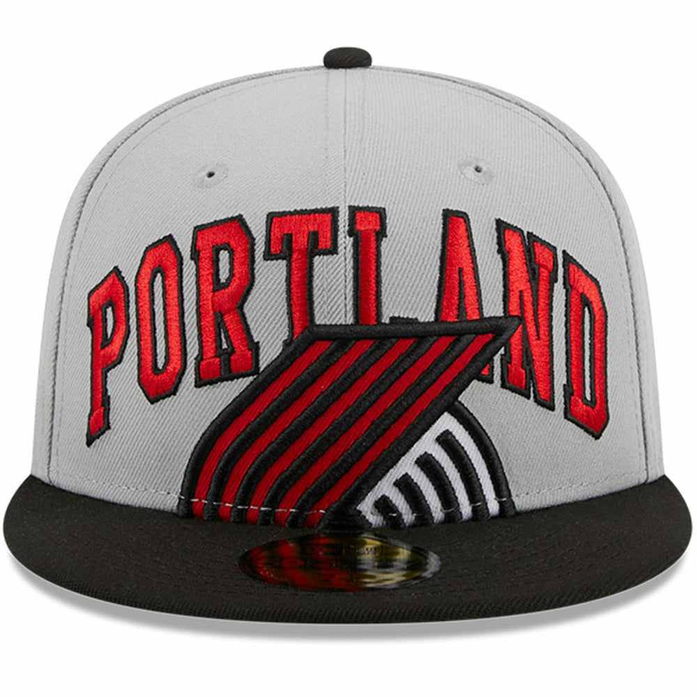 Portland Trail Blazers Tip-Off Two-Tone 59FIFTY Fitted Hat - Gray/Black | New Era on sale