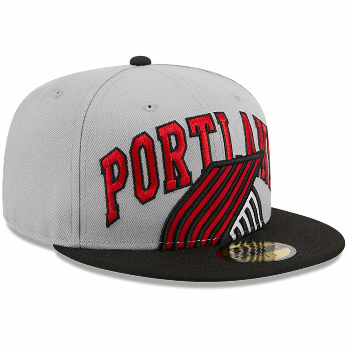 Portland Trail Blazers Tip-Off Two-Tone 59FIFTY Fitted Hat - Gray/Black | New Era on sale