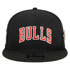 Chicago Bulls Post-Up Pin Mesh 9FIFTY Snapback Hat - Black | New Era cheap