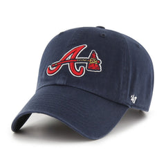 Atlanta Braves Clean Up Adjustable Hat - Navy | 47 brand