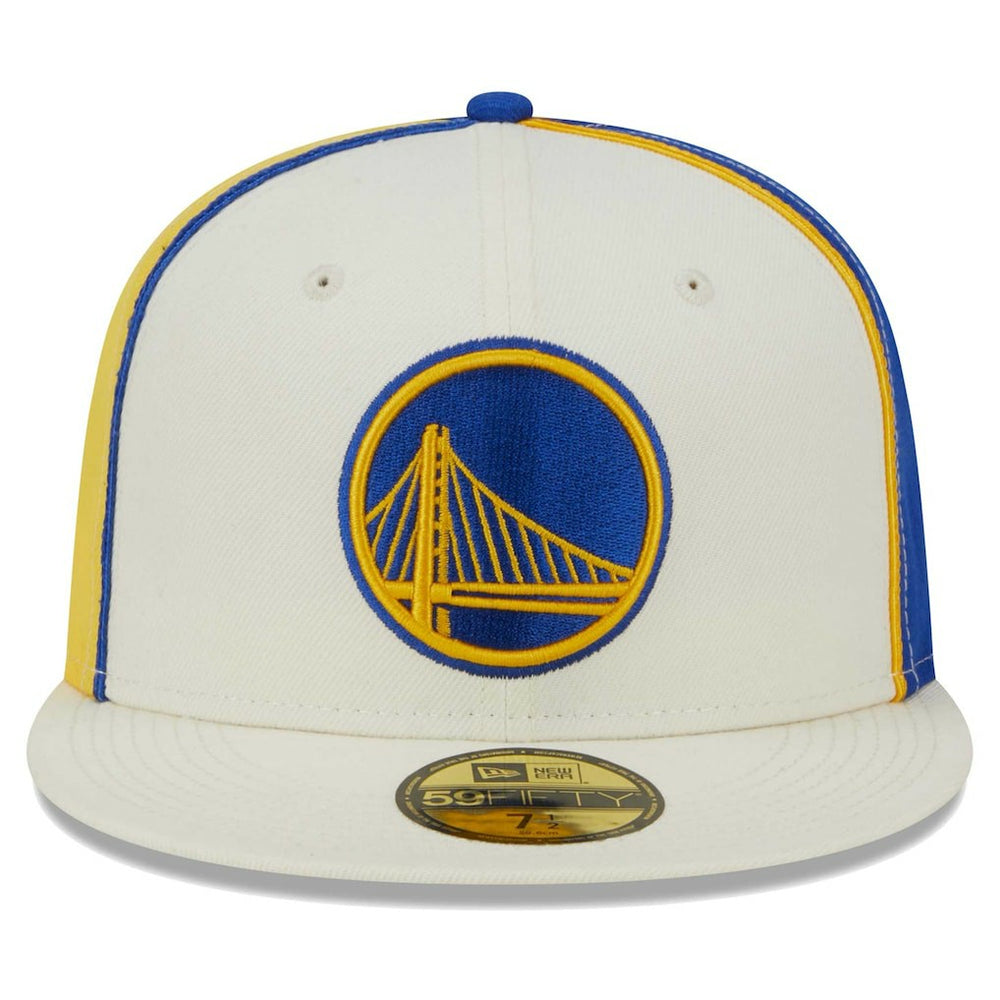 Golden State Warriors Piped Pop Panel 59FIFTY Fitted Hat sale - Cream | New Era for sale