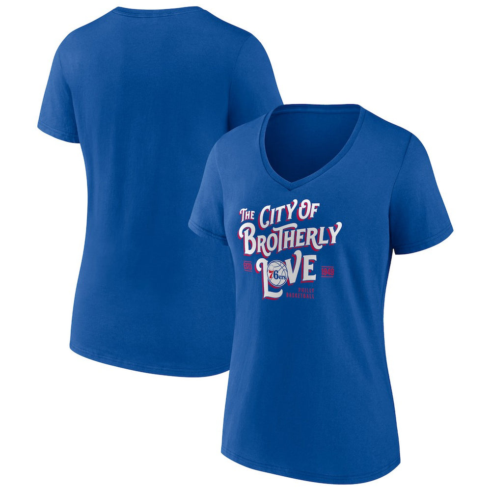 Philadelphia 76ers Women's Team Pride V-Neck T-Shirt - Royal sale