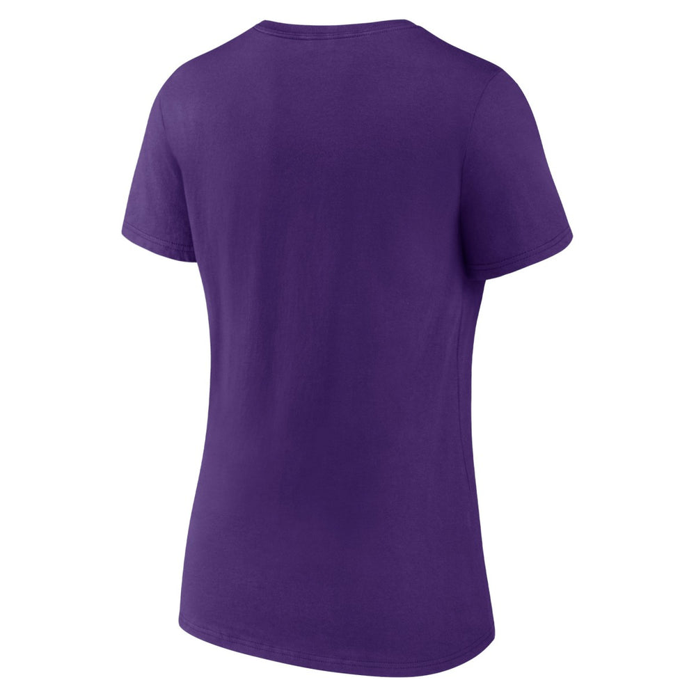 Los Angeles Lakers Women's Announcer V-Neck T-Shirt - Purple outlet