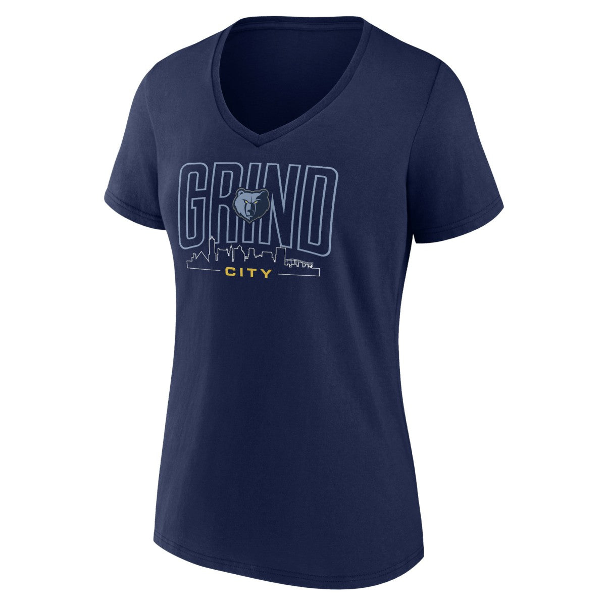 Memphis Grizzlies Women's Huddle V-Neck T-Shirt - Navy discount