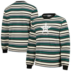Houston Astros PLEASURES Ballpark Long Sleeve T-Shirt - Cream/Green