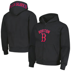 Boston Red Sox PLEASURES Opening Day Full-Zip Hoodie - Black