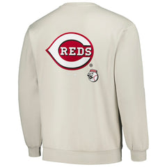 Cincinnati Reds PLEASURES Ballpark Pullover Sweatshirt - Gray